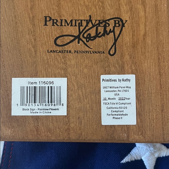 Rainbow and daisy wood wall block - Picture 9 of 10